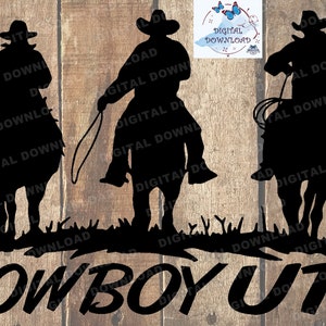 Cowboy Up Silhouette | SVG-Datei für Cricut