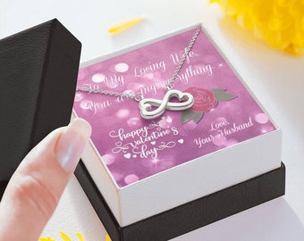 Valentine's Day - Jewelry Print on Demand Message Card - Digital Download - Wife