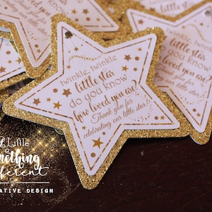 Twinkle Twinkle Little Star Geschenkanhänger Geschlechtsneutral | Geschlechtsoffenbarung | Baby-Dusche | Geburtstag | Taufe | Taufe