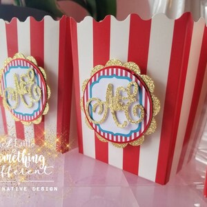 Circus Party Favor Boxes Decorations Supplies Decor / Carnival / Banner / Fair