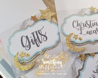 Twinkle Twinkle Little Star Babyparty-Dekorationen/Stern-Babyparty-Partyzubehör/Love You to the Moon and Back/Dekoration/Geburtstag