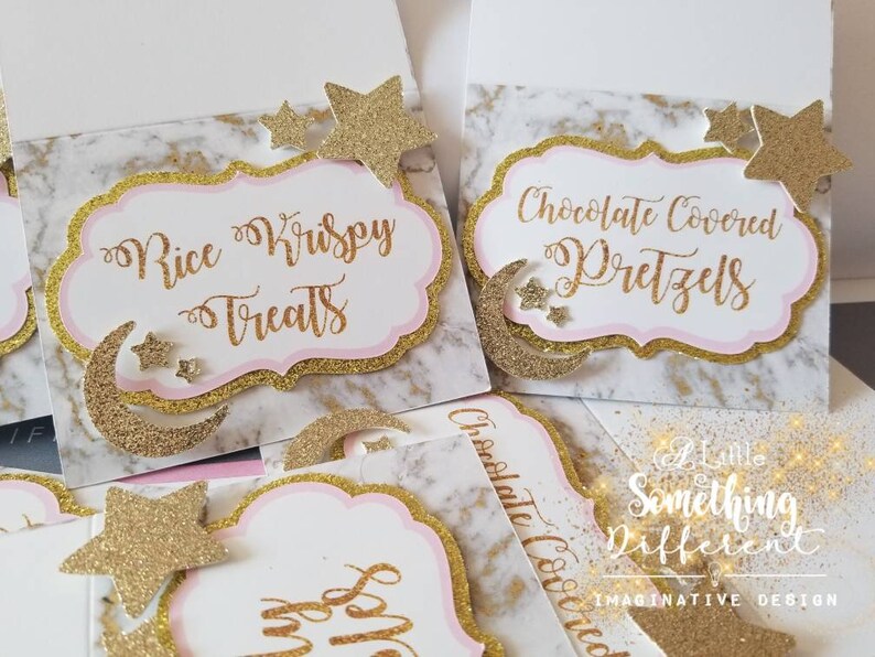 Twinkle Twinkle Little Star Baby Shower Decorations Star Baby Shower Party Supplies Love You To The Moon And Back Decor Birthday Place Cards Paper Party Supplies Deshpandefoundationindia Org