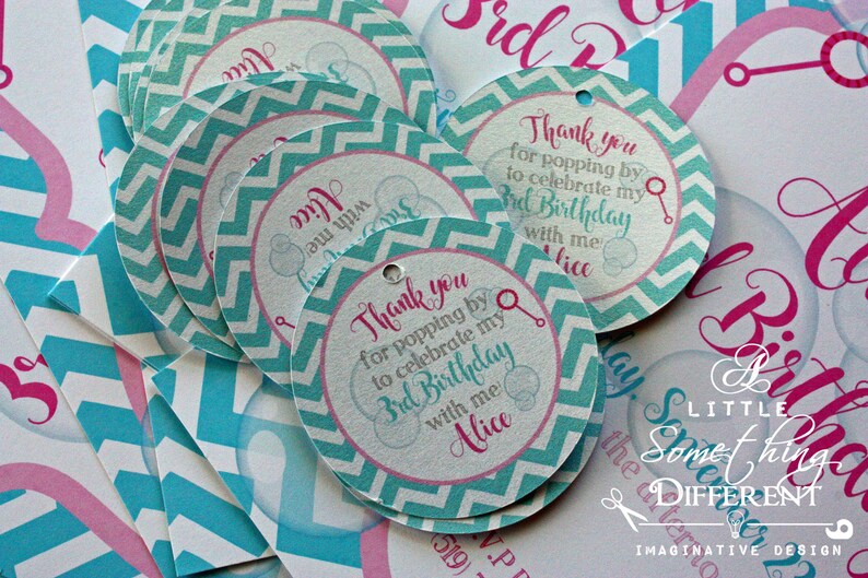 Bubble Favor Tags / Blowing Bubbles / Thank You Tags / Gift Etsy