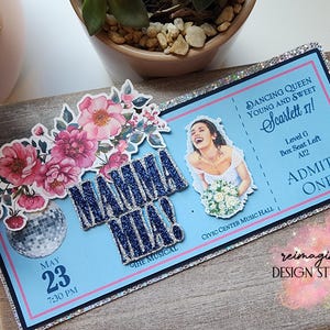 Event Ticket Geschenk | Personalisiertes Ereignis Geschenk | Geburtstagskarte | Broadway-Eintritt | Konzertkarte | Konzert Andenken