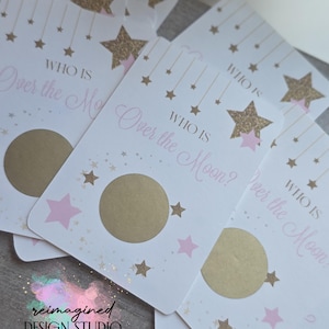 Kratz-Offs für Babyparty | funkeln der kleine Stern | Babyparty Spiele |