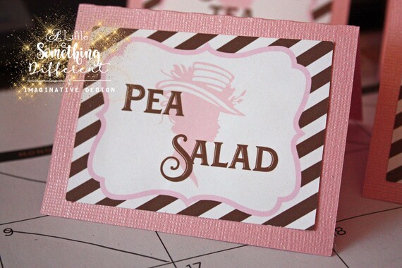 Ladies Tea Luncheon Decorations Decor Supplies Place Cards Etsy