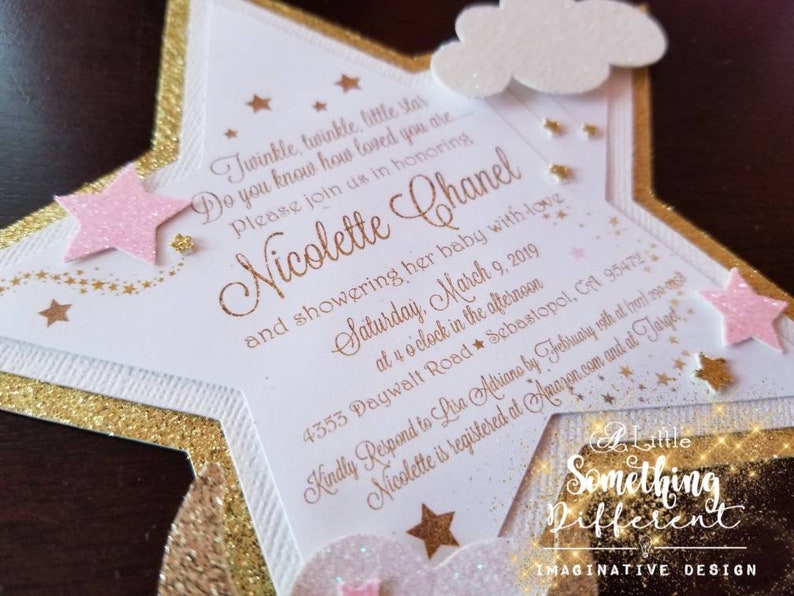 Twinkle Twinkle Little Star Baby Shower Invitations Invites Etsy Ireland