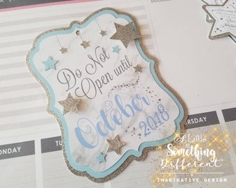 Maternity Photo Tags Twinkle Little Star / Pregnancy Picture Props / Blue Maternity Photo Tags / Baby Boy Maternity Photo Tags