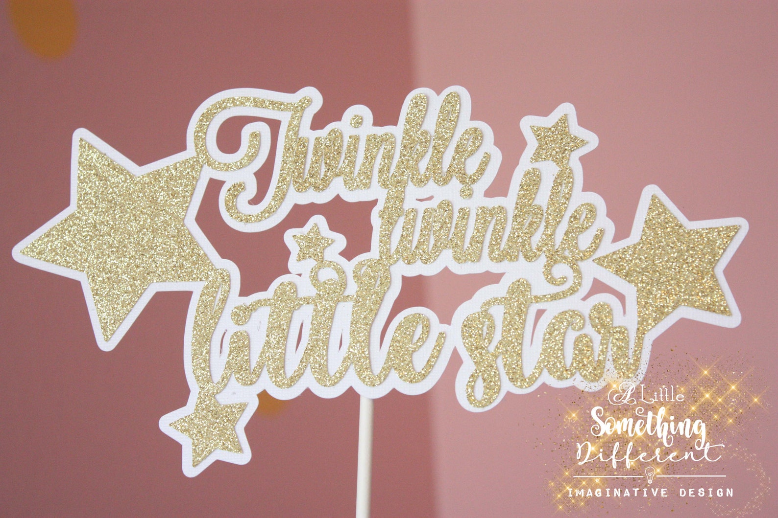 Twinkle Little Star Cake Topper Centerpiece 1st Birthday / Centerpieces ...