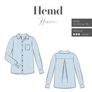 Può includere: Un cartamodello per una camicia con motivo a pois. Il cartamodello è disponibile nelle taglie 2XS-5XL ed è considerato un progetto di cucito difficile.