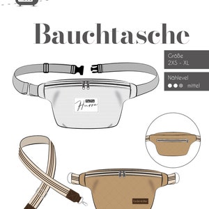 Schnittmuster Fadenkäfer Bauchtasche