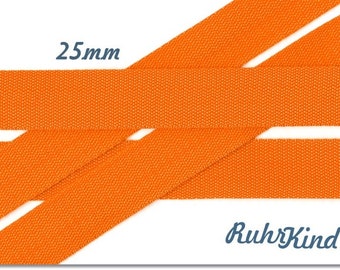 Webbing Oranje 25 mm