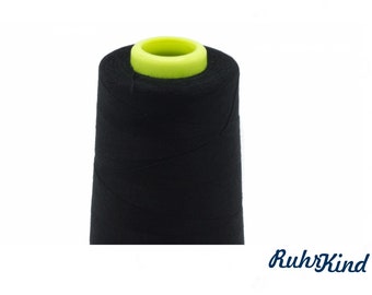 Overlock thread #690 Black / 3000 yards / 2700 meters / for durable seams