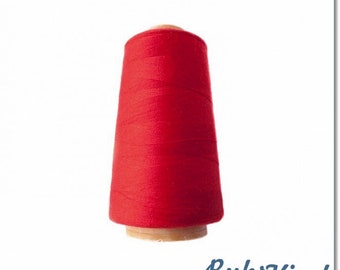 Overlock thread #515 red / 3000 yards / 2700 meters / for durable seams