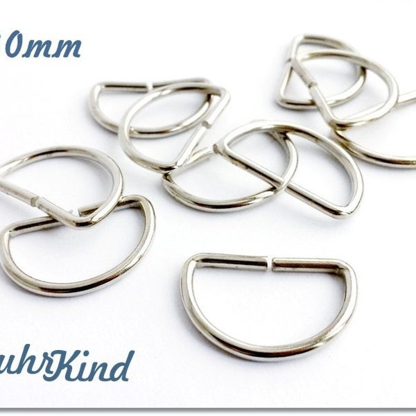 10 x D-Ring - 30mm