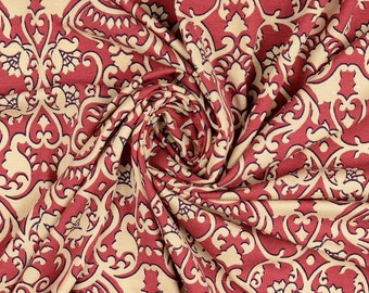 Viscose jersey ornaments Marsala