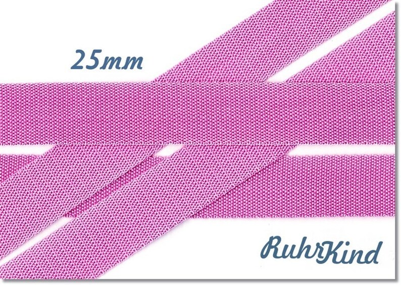 Webbing pink 25 mm image 1