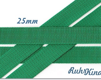 Webbing Green 25 mm