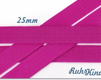 Webbing Magenta 25 mm