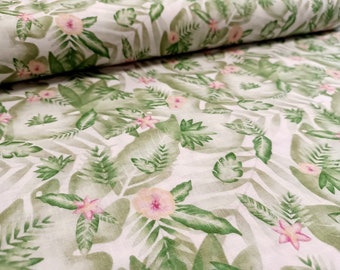 Muslin jungle / floral double gauze