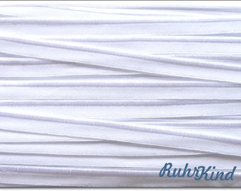 Elastisches Paspelband - Weiss