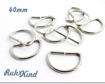 10 x D Ring - 40mm