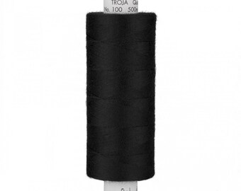 Troja sewing thread 500 m Amann Mettler #4000 Black