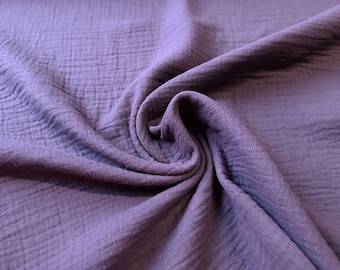 Musselin Uni Mauve / Double Gauze Beereton