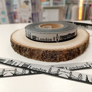 Webband London Skyline Schwarz Weiss