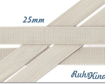 Webbing Beige 25 mm