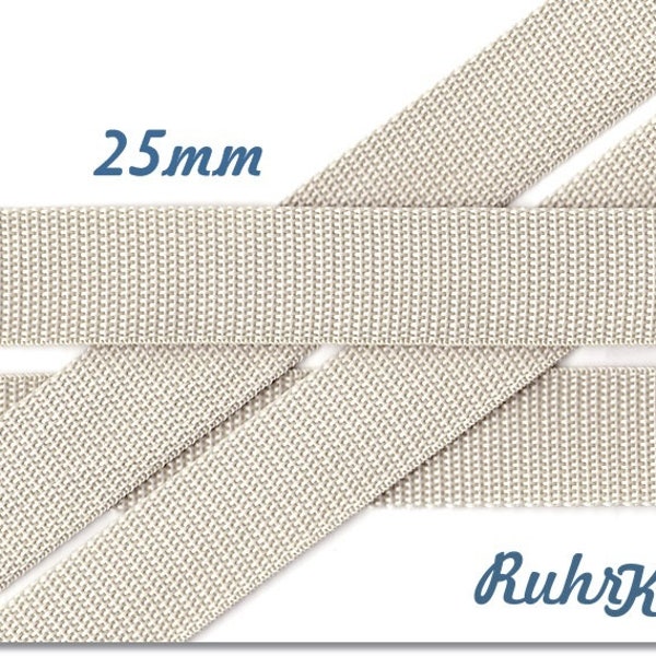 Gurtband Beige 25mm