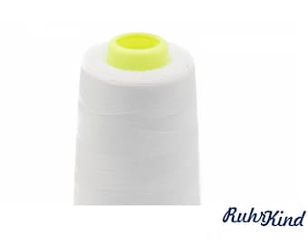 Overlock thread #500 white / 3000 yards / 2700 meters / for durable seams