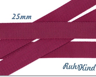 Webbing wine red 25 mm