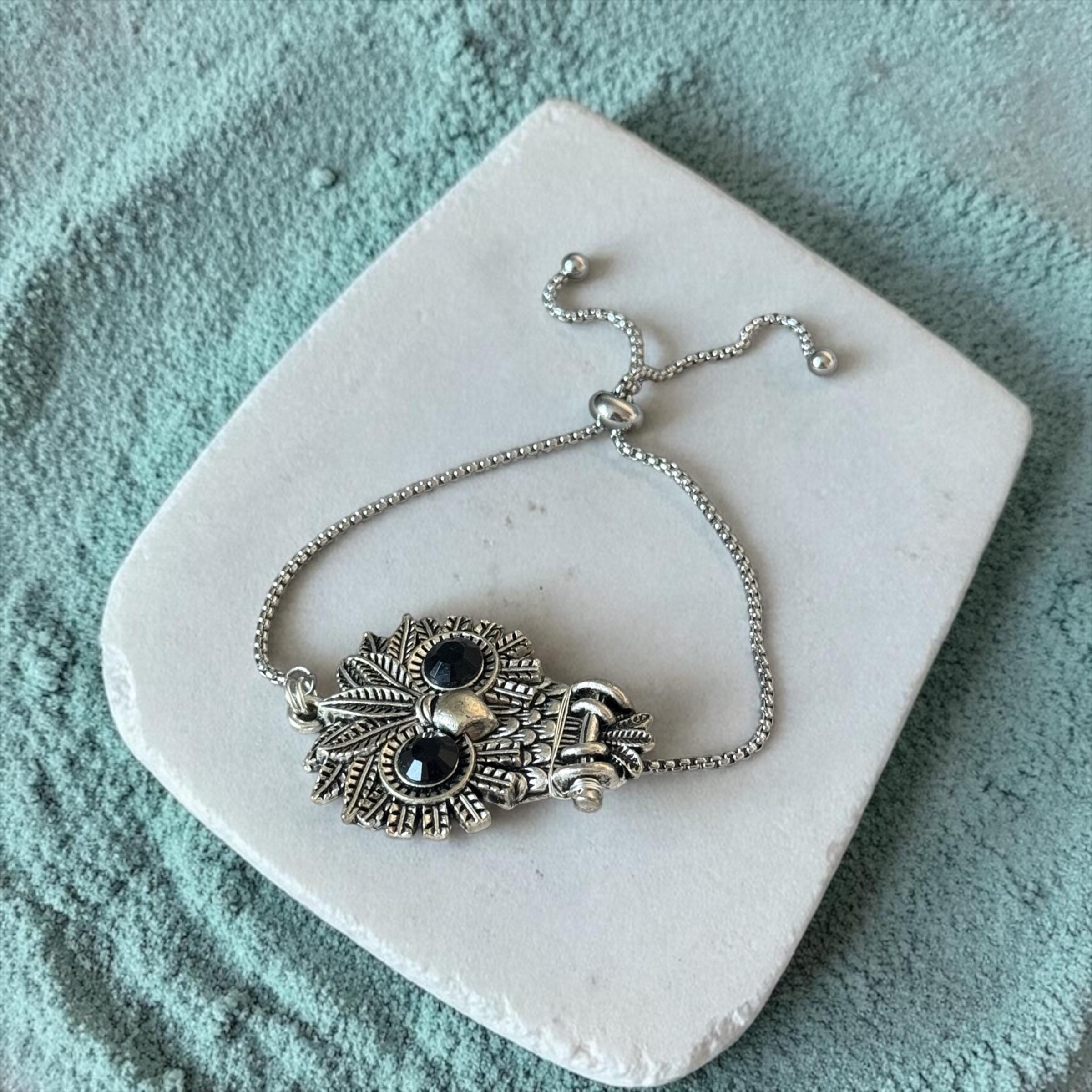 Midnight Oracle &mdash; Owl Bolo Bracelet