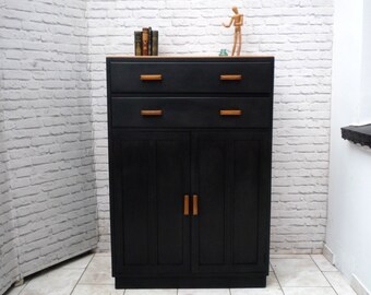 Items Similar To Soldvintage Tallboy Art Deco Cabinet Linen Press