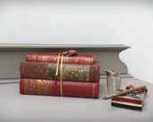 Vintage Books Set of Three Bookshelf Library Coffee Table Decor