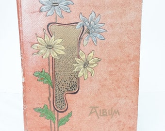 1910s Edwardian Embossed Photo Album Unused 24 Pages