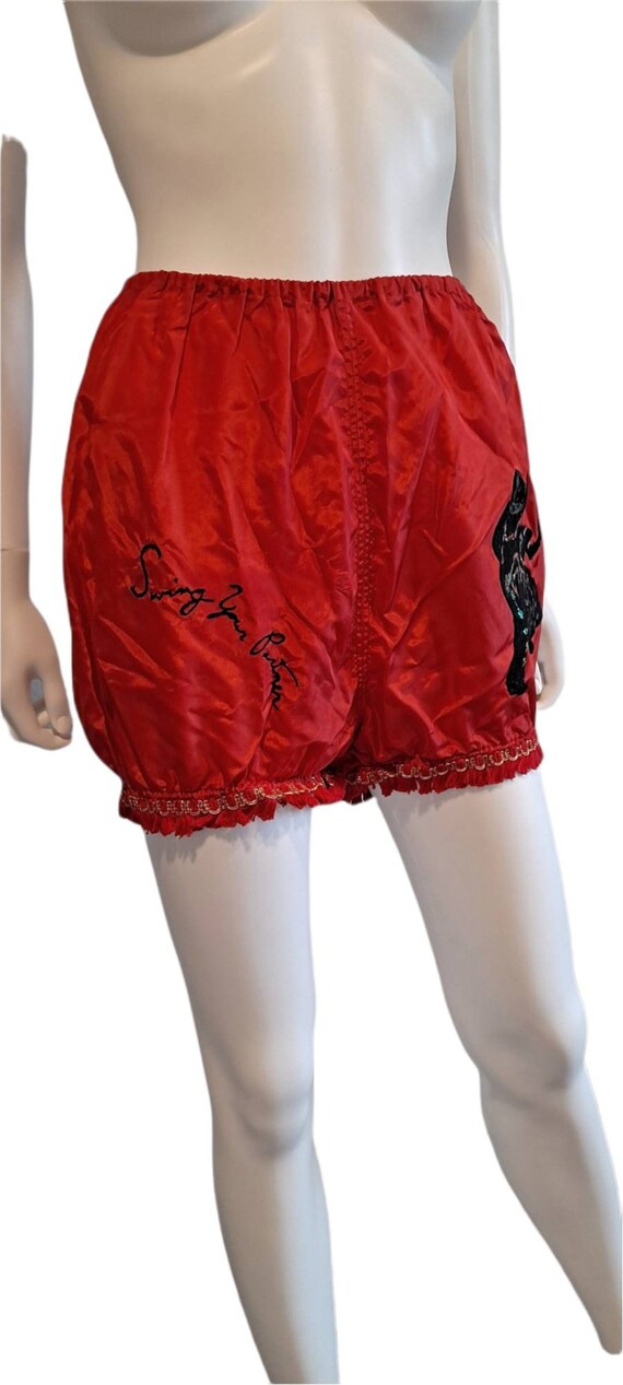 1950s Red Novelty Square Dance Panties Bloomers S… - image 7