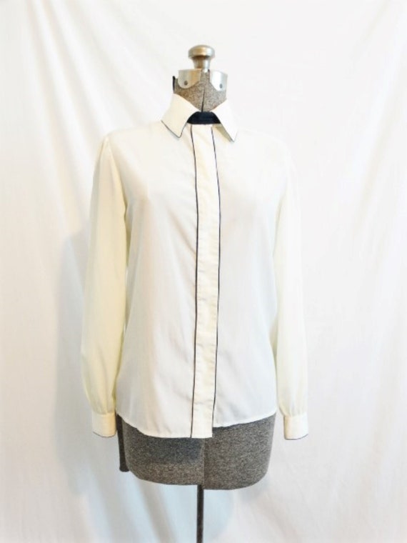 1970s Adolph Schuman Lilli Ann Secretary Blouse C… - image 9