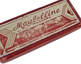 Early Maybelline Cake Mascara Original Packaging With Brush Museum Piece