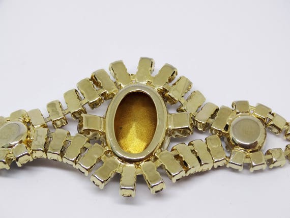 Bracelet Vintage Strass Bleu Années 1950 - Occasion, Pierres Brillantes