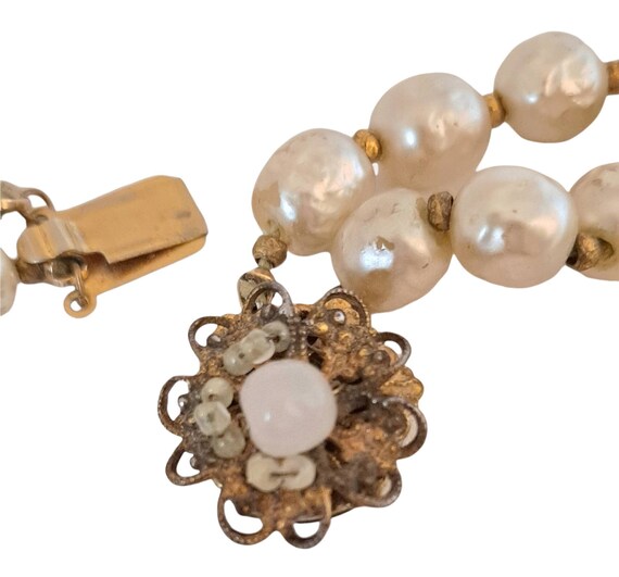 Miriam Haskell Baroque Pearl Multi Double Strand … - image 7