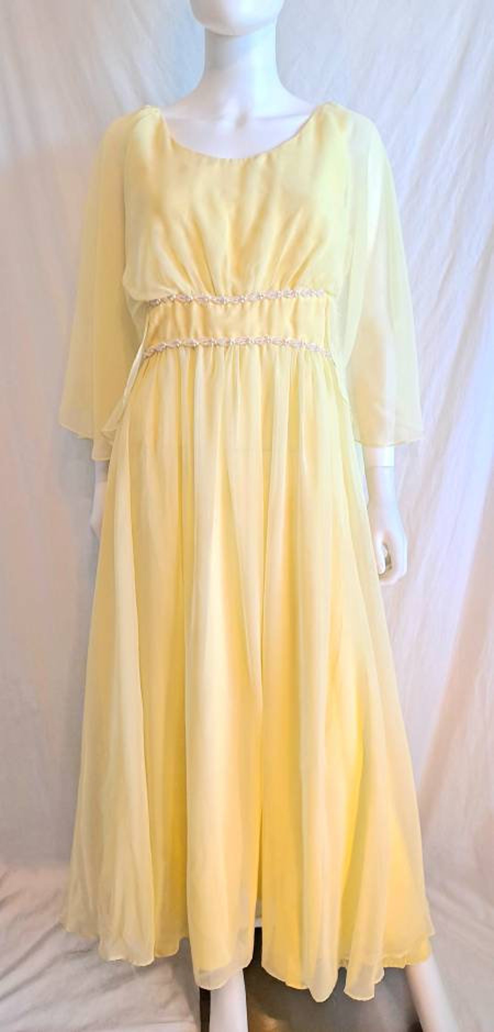 chiffon butterfly gown