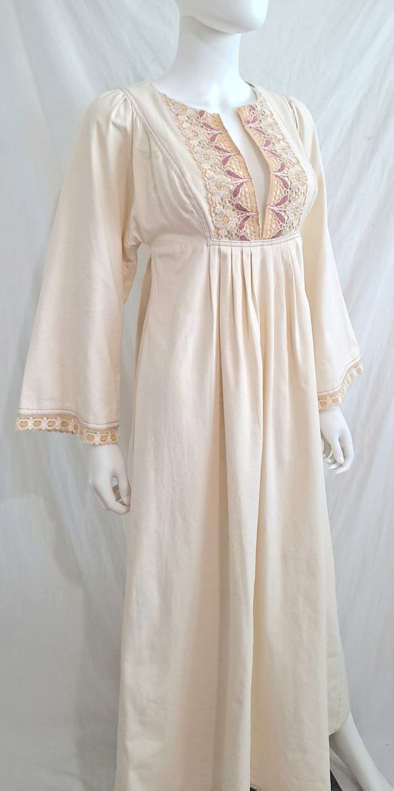 California Charmer Cotton Peasant Prairie Maxi Dr… - image 10