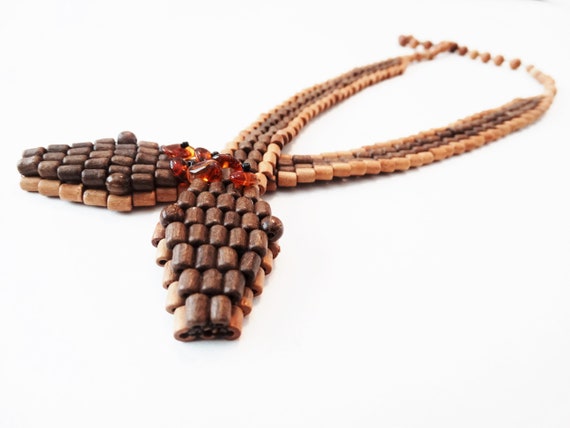 Vintage Art Deco Style Snake Necklace Sautoir Snak