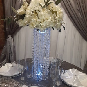 Tall Chandelier centerpieces