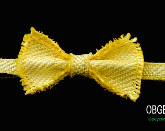 Pre tied Bow Tie, Bowties, Mens Self Tie, Yellow Bow Tie, Boys Bow Ties, Casual Bow Tie, Hipster Bow Tie, Adjustable BowTie, Boho Accessory