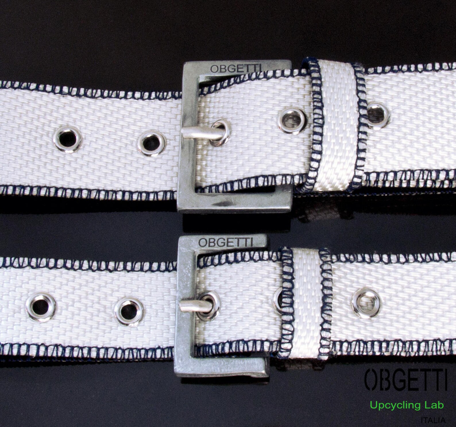 Unique White Upcycled Fire Hose Belt Handmade Recycled Belts Etsy