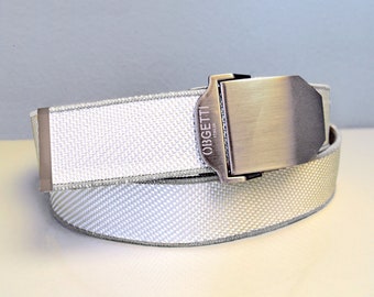 Handmade Recycled Reversible Fire Hose Belt, Upcycled Firehose Belt for Men, Eco-Friendly & Vegan, Slider Belt, Fireman, Firefighter Gifts