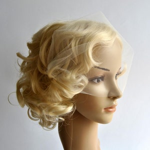 Tulle Bandeau Veil, Birdcage Veil, Wedding Veil, Bridal Veil, Tulle Veil, Bird Cage Veil